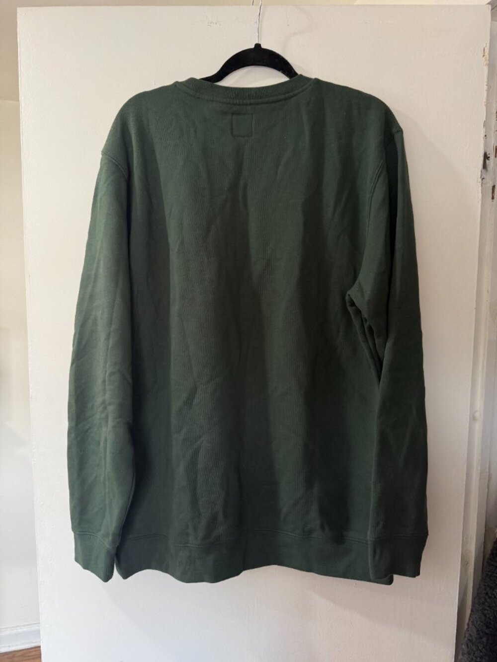 Vans “Off The Wall” Graphic Crewneck Sweatshirt Green XL 🌲✨ - Picture 5 of 6